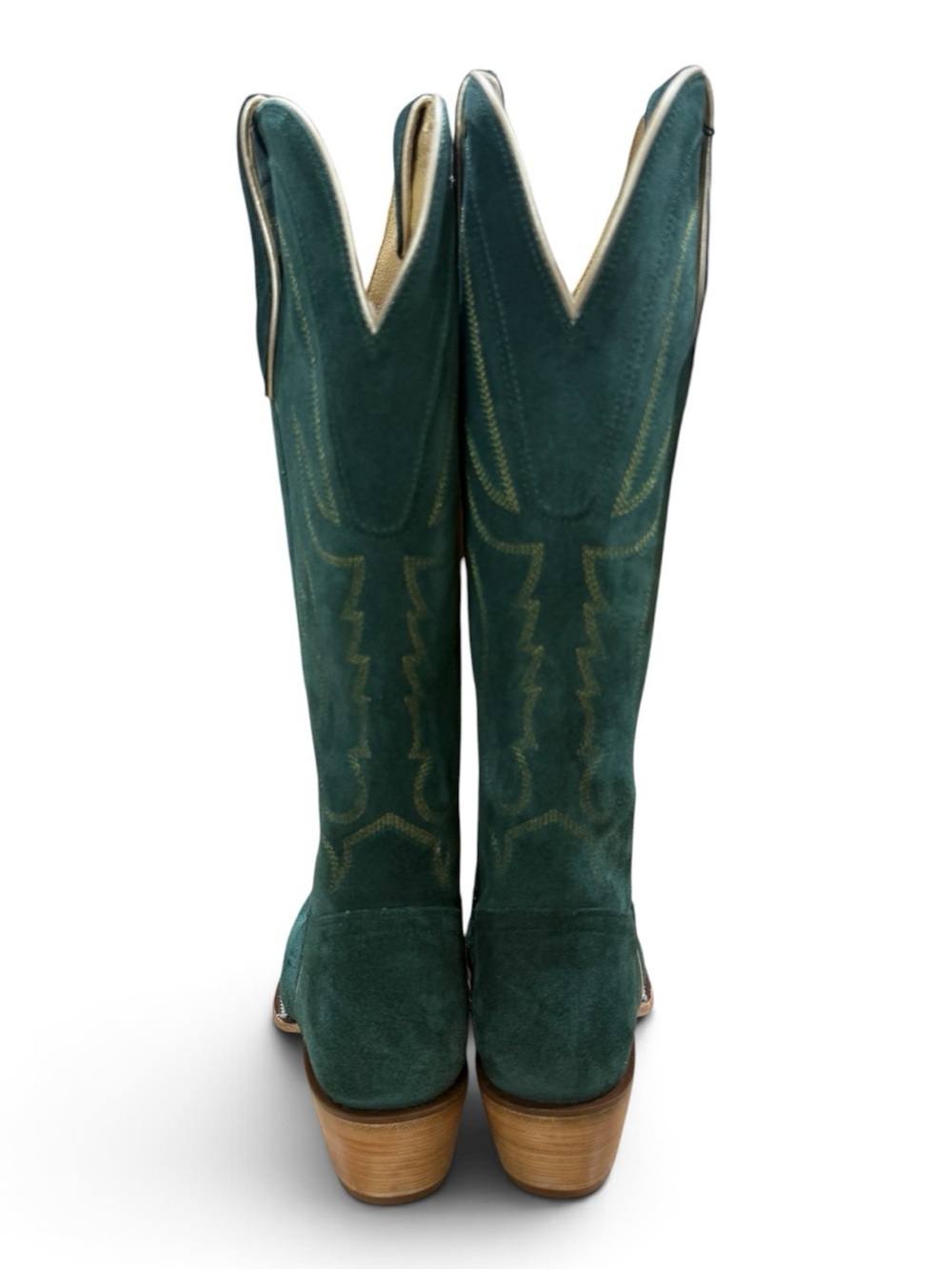 *NEW!* Tony Lama Women's Emerald Green Liz Suede Western Boots DR4262 - Picture 2 of 7
